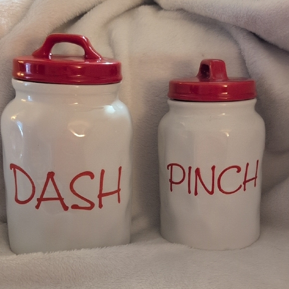 Dash And Pinch Canisters Set Of 2 - Picture 1 of 7